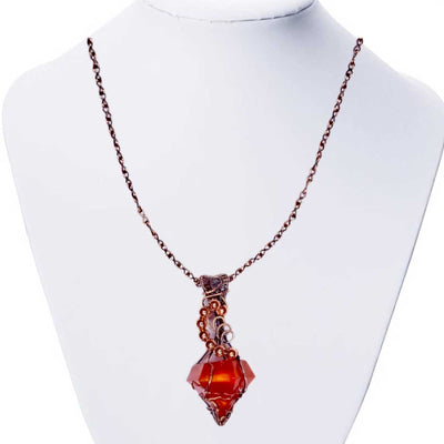 Endoja's Jewellery Just Peachy Chain & Pendant - Caribshopper