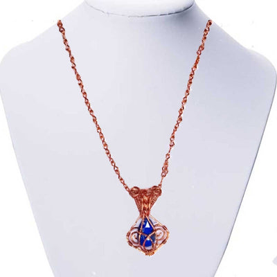 Endoja's Jewellery Lapis Delight Chain & Pendant - Caribshopper