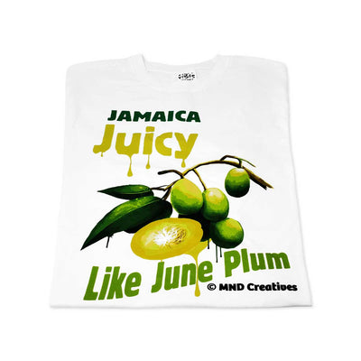 MND Creatives Jamaica Juicy Like June Plum T-Shirt - Caribshopper