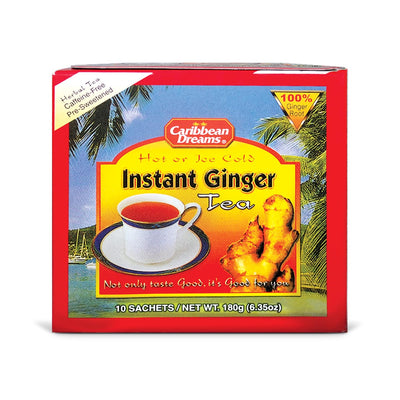 Caribbean Dreams Sweet Instant Ginger Tea, 10 sachets - Caribshopper