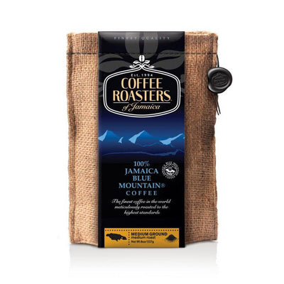Country Traders 100% Jamaica Blue Mountain Coffee - 4oz Ground in Burlap Bag - Caribshopper