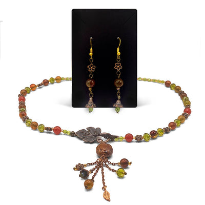 CW Artisinal Jewellery Leaf Toggle Set - Caribshopper