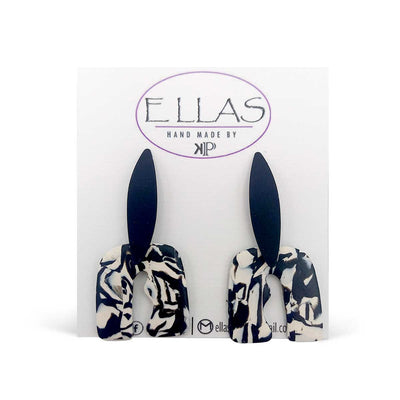 Ellas By KP B&W Dangle Earrings - Caribshopper