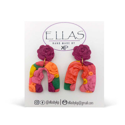 Ellas By KP Floral Fun Dangle Earrings - Caribshopper