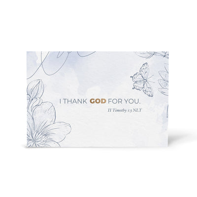 Gray Robin Studio - Thank God For You Greeting Cards - Caribshopper
