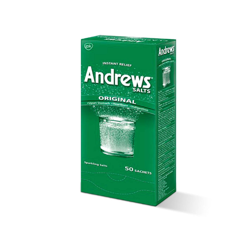GSK Andrews Sparkling Salt 50 Sachets (Single & 3 Pack) - Caribshopper