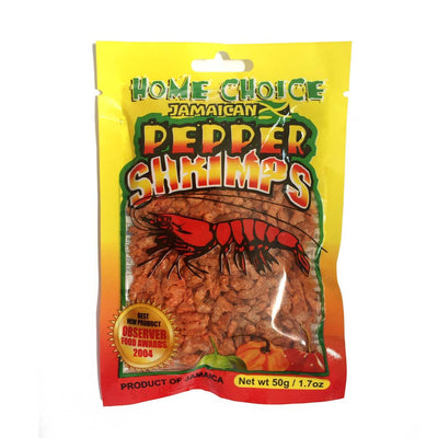 Home Choice Pepper Shrimp, 50g or 85g - Caribshopper