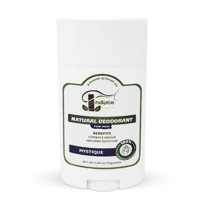 Induce Mystique Natural Deodorant for Men, 2.65oz - Caribshopper