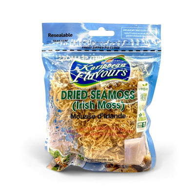 Karibbean Flavours Dried Seamoss Irish Moss, 85g (Single & 3 Pack) - Caribshopper
