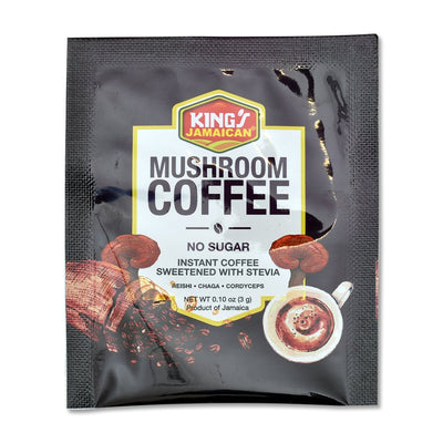 King's Jamaican Mushroom Coffee Box, 3g (Single & 3 Pack) - Caribshopper