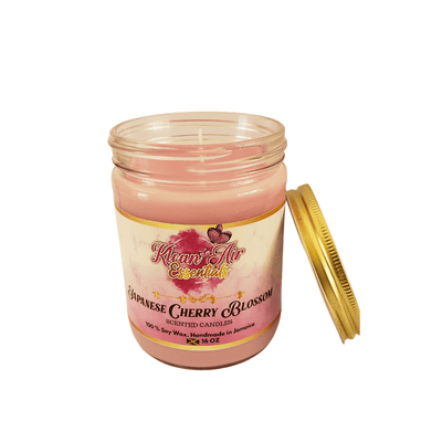 Klean Air Essentials Japanese Cherry Blossom Candle (Single & 3 Pack) - Caribshopper