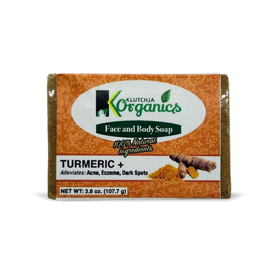 KlutchJa Organics Turmeric Plus Face & Body Bar, 3.8oz (Single & 2 Pack) - Caribshopper