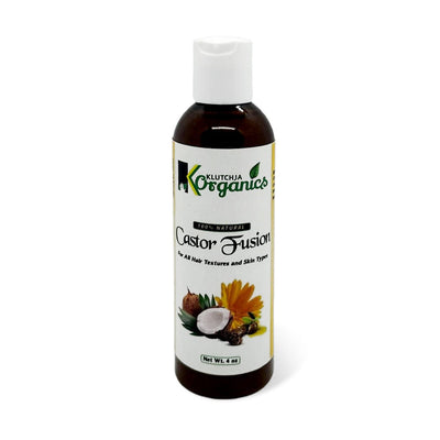KlutchJa Organics Unrefined Castor Oil Blend, 4oz (Single & 2 Pack) - Caribshopper