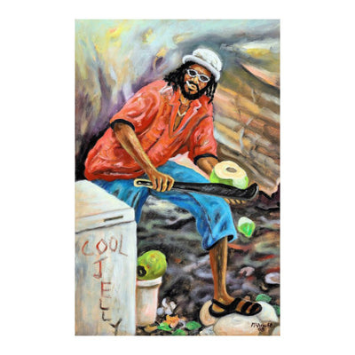 McAnuff Art Jelly Man Print on Canvas - Caribshopper