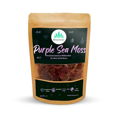 Mosa Organics Purple Jamaican Sea Moss, 2oz - Caribshopper