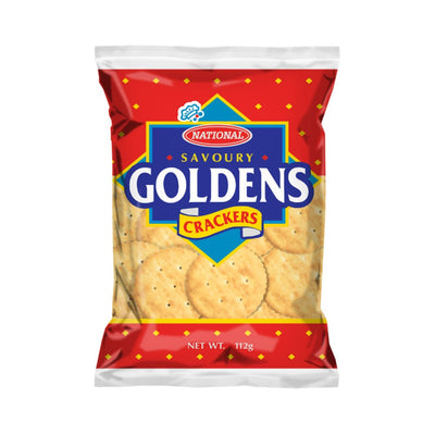 National Goldens Savoury Crackers, 112g - Caribshopper
