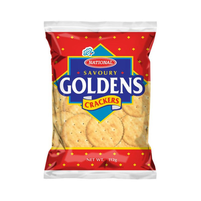 National Goldens Savoury Crackers, 112g - Caribshopper