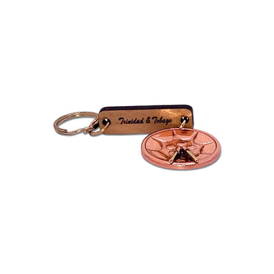 One Copper Pan Keychain Trinidad and Tobago - Caribshopper