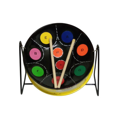 Panland Pitipan Steelpan Drum 10 Inches, Rainbow Yellow - Caribshopper