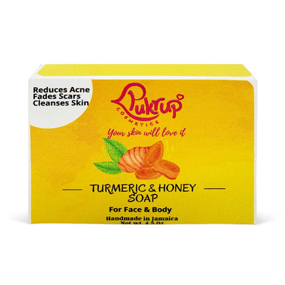 Pukrup Cosmetics Turmeric & Honey Soap, 4oz - Caribshopper
