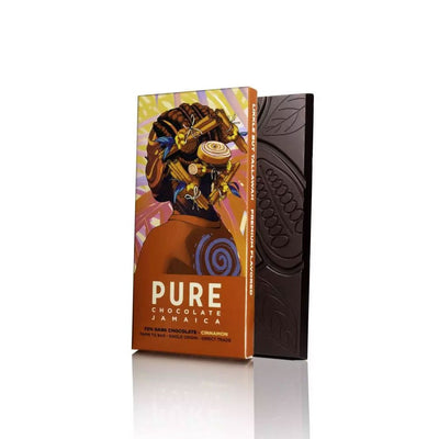 PURE 70% Dark Chocolate with Cinnamon, 1.76oz - Caribshopper