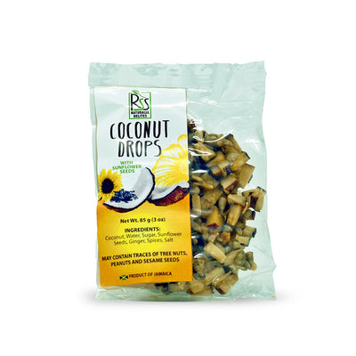 RSS Naturals Sunflower Coconut Drops Pack, 3oz (3 or 6 Pack) - Caribshopper