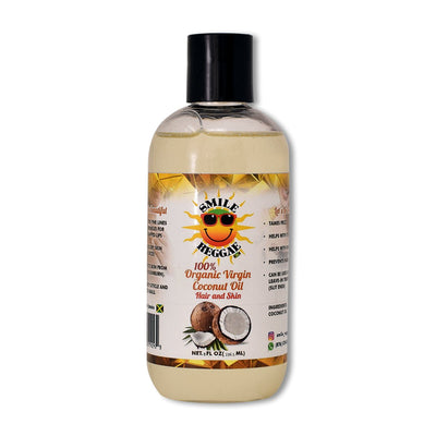Smile Reggae Virgin Coconut Oil, 4oz or 8oz - Caribshopper