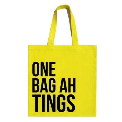 TCP 'One Bag Ah Tings' Tote – Yellow - Caribshopper