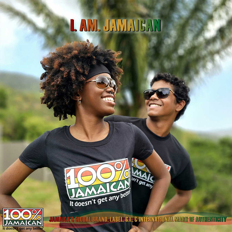 100% Jamaican Logo T-Shirt - Women&