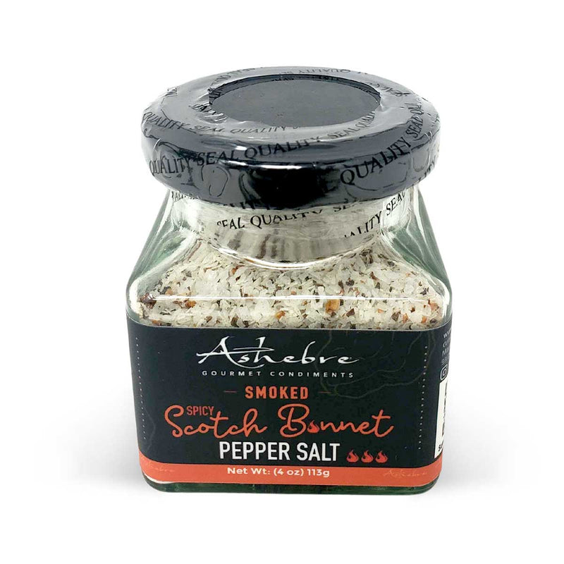 Ashebre Smoked Scotch Bonnet Salt, 4oz - Caribshopper