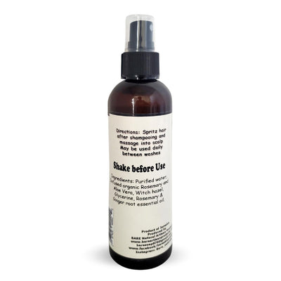 Bare Natural Products Hair Tonic with Rosemary, Aloe Vera & Ginger Root, 4oz - Caribshopper