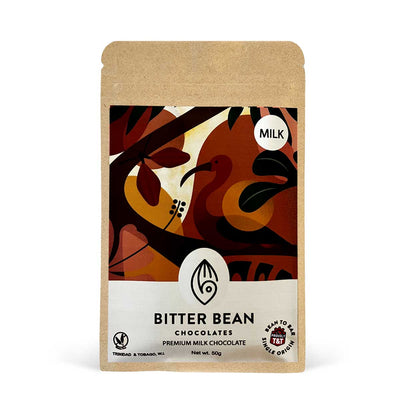 Bitter Bean Premium Milk Chocolate, 50g - Caribshopper