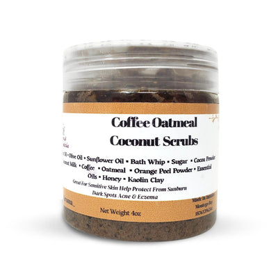 Blissfull Aroma By Daelexia Coffee Oatmeal Coconut Scrub, 4oz - Caribshopper