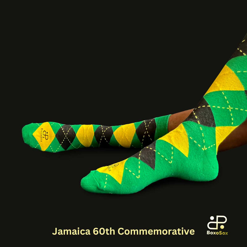 BoxoSox Celebrate Jamaica: Compression Sock Collection - 2 Pairs - Caribshopper