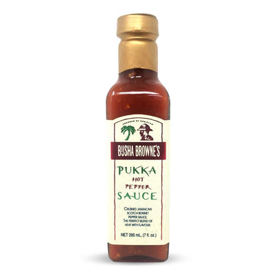 Busha Browne's Pukka Hot Pepper Sauce, 7oz - Caribshopper