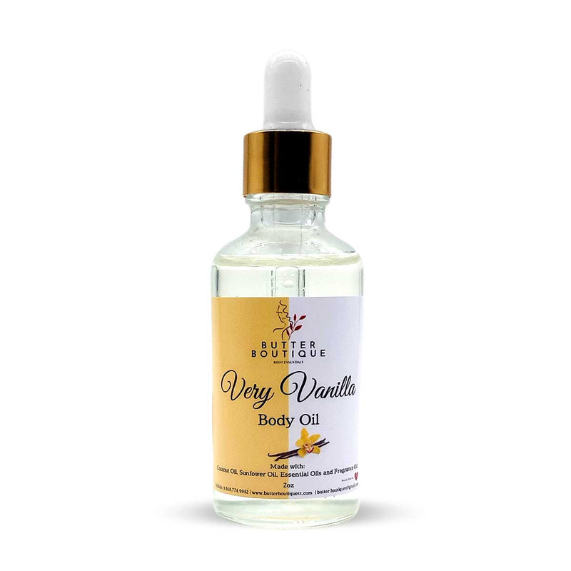 Butter Boutique Very Vanilla Body Oil, 2oz - Caribshopper