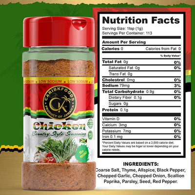 Caribbean Kitchen Chicken Seasoning, 4oz - Caribshopper