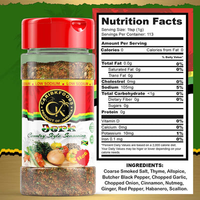 Caribbean Kitchen Hot Jerk Seasoning, 4oz - Caribshopper