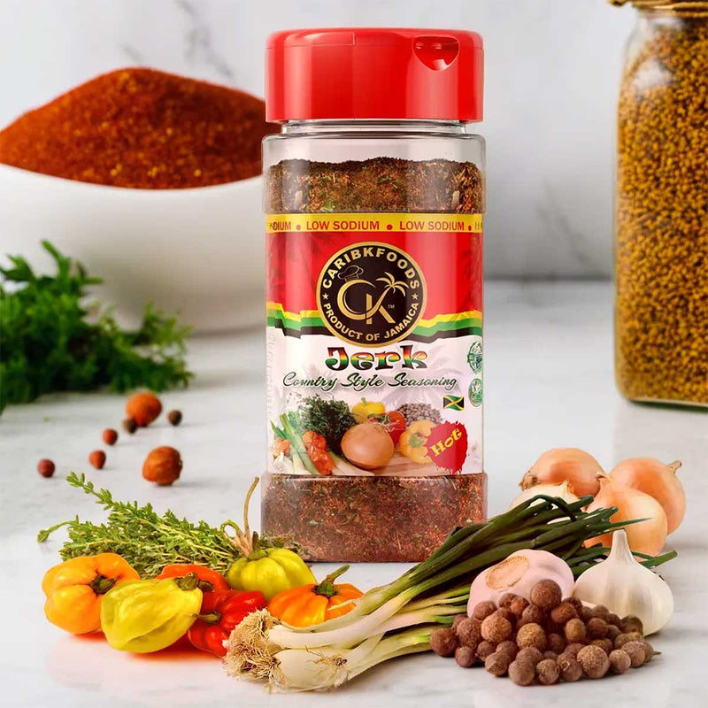 Caribbean Kitchen Hot Jerk Seasoning, 4oz - Caribshopper