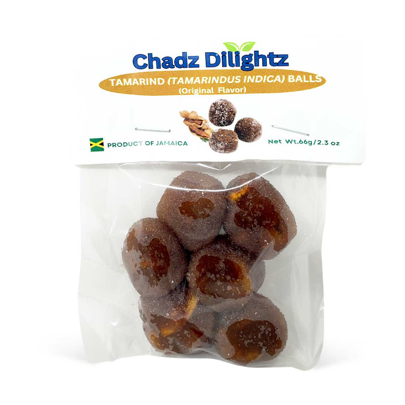 Chadz Dilightz Jamaican Tamarind Balls Original Flavour, 2.3oz (3 Pack) - Caribshopper