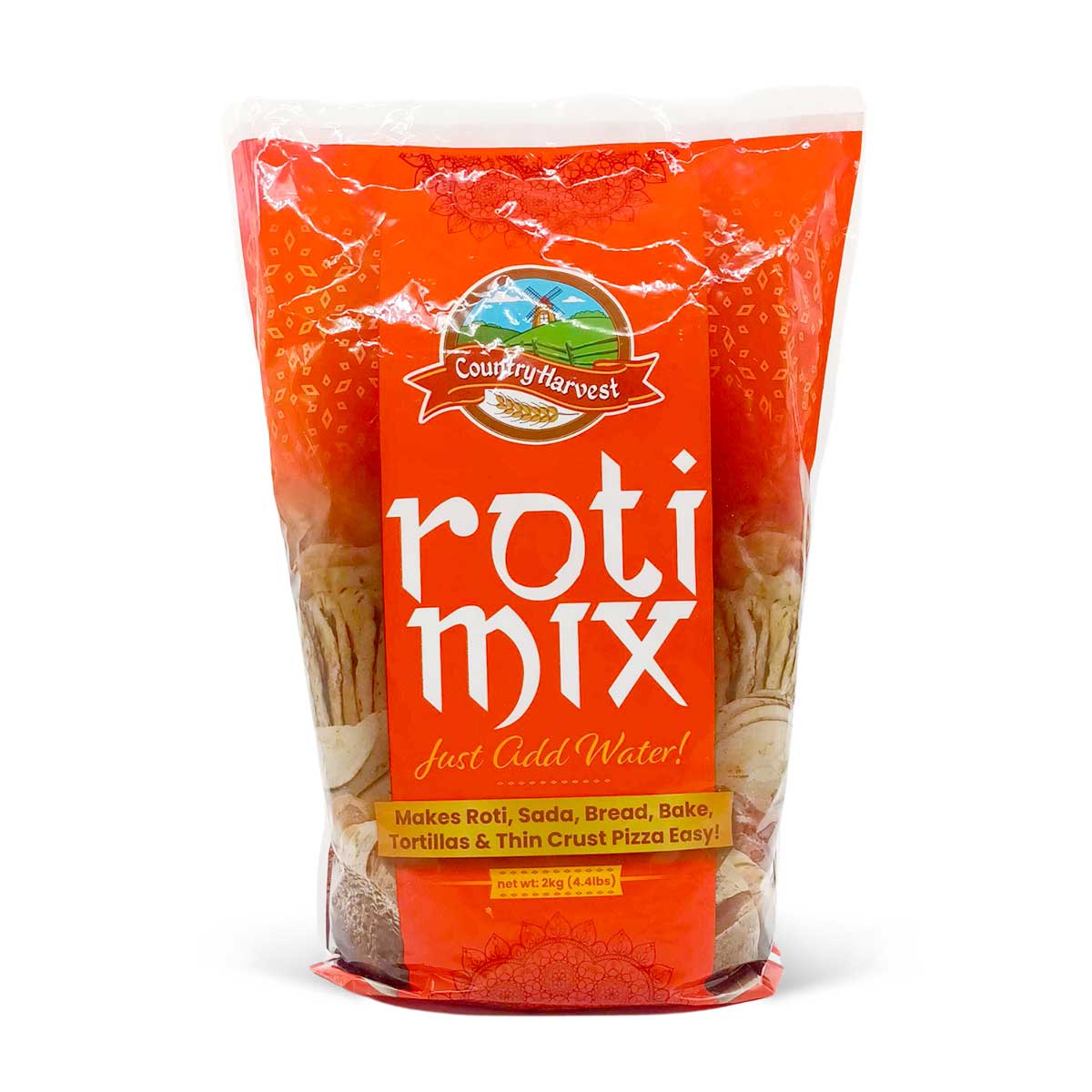 Country Harvest Roti Mix, 2Kg Essential Caribbean Bread | Caribshopper