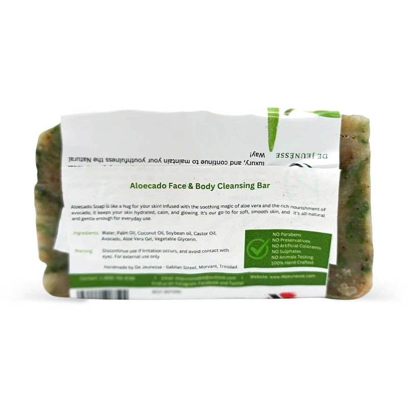 De Jeunesse Aloecado Cleaning Face and Body Bar, 5oz - Caribshopper