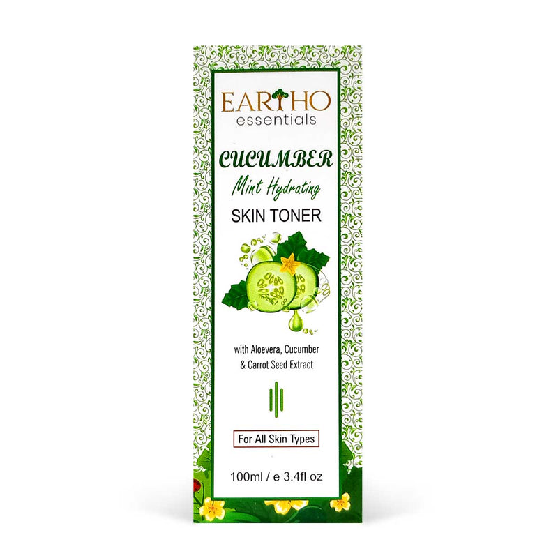 Eartho Essentials Cucumber Mint Hydrating Skin Toner, 100ml - Caribshopper