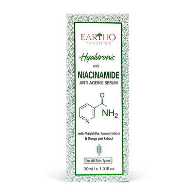 Eartho Essentials Hyaluronic with Niacinamide Serum, 30ml - Caribshopper