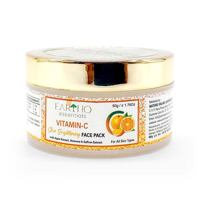 Eartho Essentials Vitamin C Skin Brightening Face Pack, 50g - Caribshopper