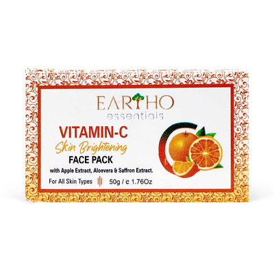 Eartho Essentials Vitamin C Skin Brightening Face Pack, 50g - Caribshopper