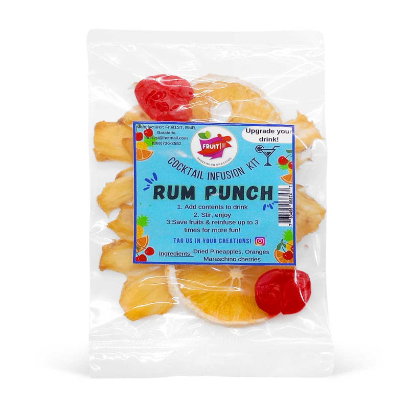 Fruit1ST Rum Punch Dried Friut Cocktail Kit, 5g - Caribshopper