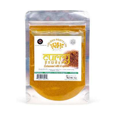 Golden Rootz Curry Powder Enhanced with 9 Spices, 1oz (2 Pack) - Caribshopper