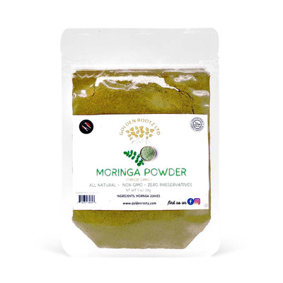 Golden Rootz Freeze Dried Moringa Powder, 28g (2 Pack) - Caribshopper