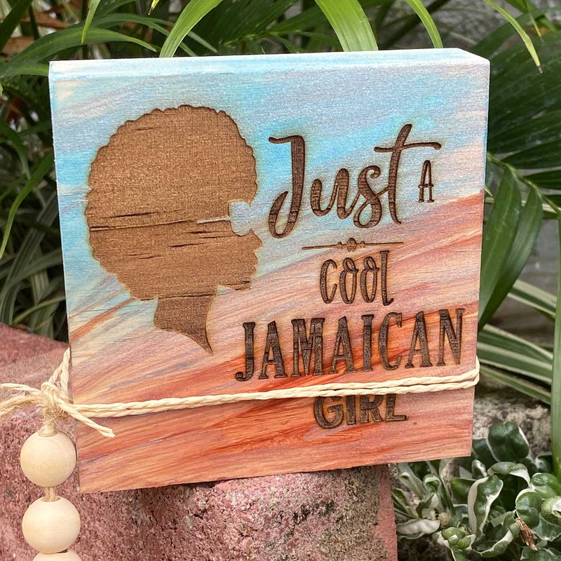 JA Dezines Cool Girl Engraved Wood Creations - Caribshopper